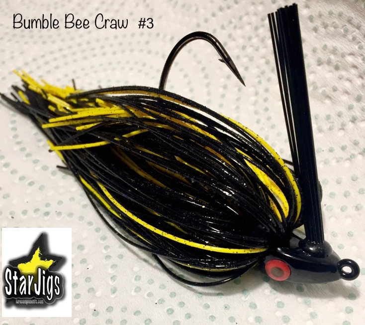 Vintage Bumble Bee Fishing Jigs, .2 Ounces Each, Lot Of 2 